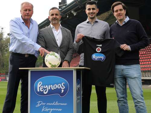 Vertrag bis 2026: Peynoos neuer Haupt- und Trikotsponsor bei Viktoria Köln