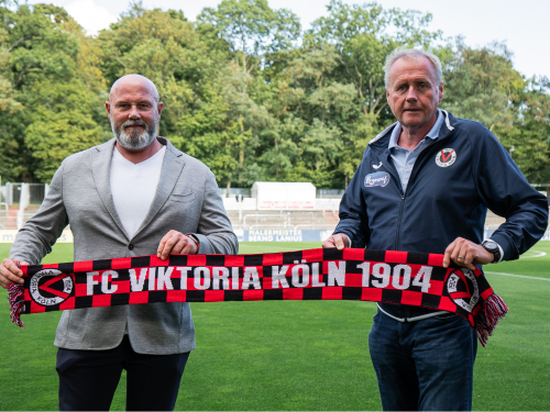 Seit 10 Jahren Farbe bekennen: Malermeister Bernd Lanius bleibt Viktoria Köln treu
